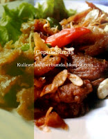 cara membuat gepuk, resep gepuk sunda, olahan daging sapi