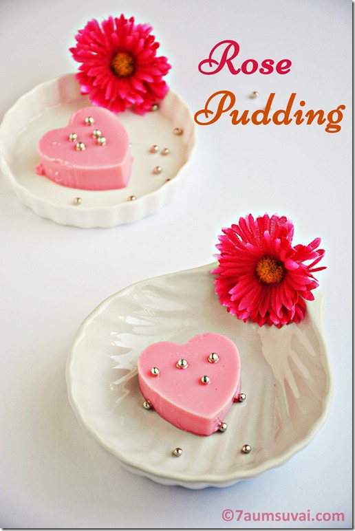 Rose pudding 