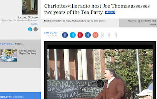 Radio host Joe Thomas Charlottesville Tea Party