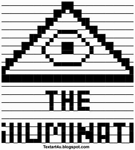 The Illuminati ASCII Text Art & Symbol | Cool ASCII Text Art 4 U