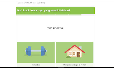 Dan yang terakhir akan muncul pertanyaan "Pilih hobimu:" karena saya suka hobi yang bertenaga jadi saya jawab "Kekuatan".