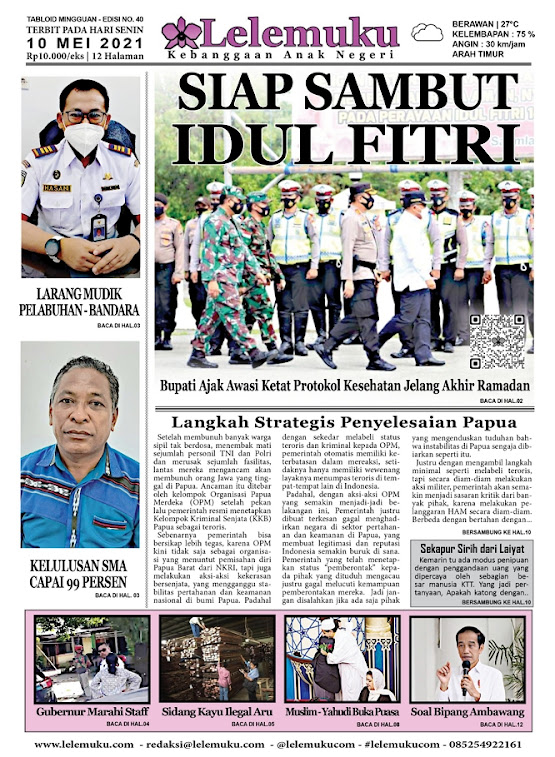 Tabloid Lelemuku #40 - Siap Sambut Idul Fitri - `10 Mei 2021