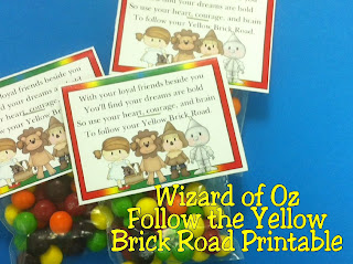 Wizard of Oz Follow the Yellow brick Road Printable by Kims Kandy Kreations