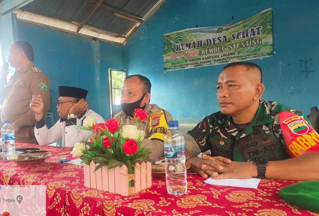 Rapat Musrenbang di Balai Nagori Kampung Lalang Dihadiri Personel Koramil 07/Bosar Maligas Kodim 0207/Simalungun