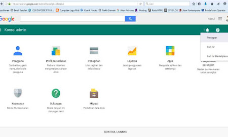 Menggunakan Wizard Penyiapan Google Apps