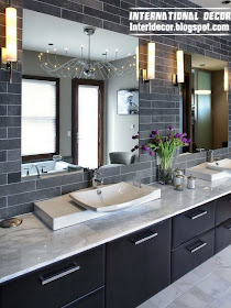 bathroom mirror with black cabinets, bathroom mirrors