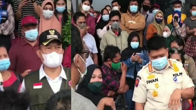 Antre Sejak Pagi, Warga Kecewa Gagal Divaksin: Kami Hampir Mati Di Sini