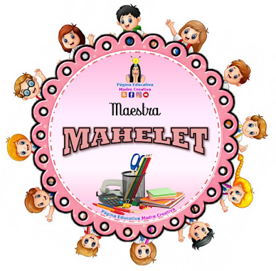 Maestra Mahelet - Cartelito escolar