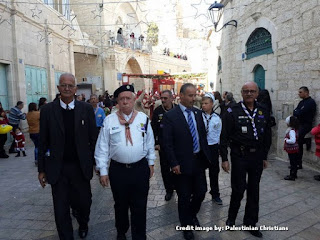 Parade Natal warga Arab di Betlehem Palestina