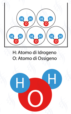 Atomo di ossigeno atomo di idrogeno