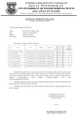 surat pernyataan sertifikasi