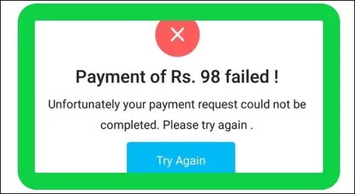 How To Fix Payment of Rs..... Failed! Problem Solved in Paytm App