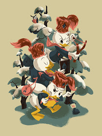 Mondo Ducktales Screen Print Series  - Huey, Dewey and Louie by Anne Benjamin