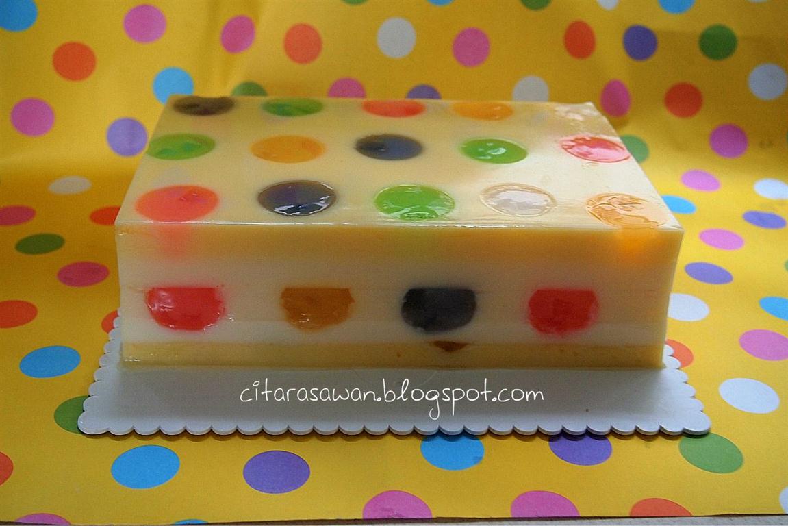 Puding Polkadot Fruit Jelly ~ Resepi Terbaik