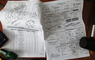 Pages of instructions for assembling the wardrobe