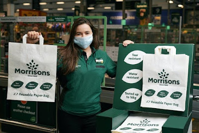 The supermarket chain Morrisons is starting trials which could see it ditch all its plastic bags for life.