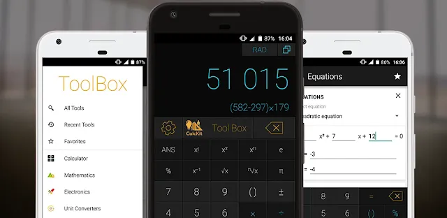 تنزيل CalcKit : All in One Calculator 4.0.0  آلة حاسبة علمية وشاملة لنظام الاندرويد