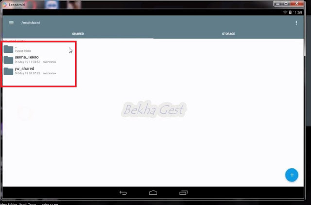 Cara Transfer File Dari PC/Laptop Ke Emulator Leapdroid Dengan Mudah