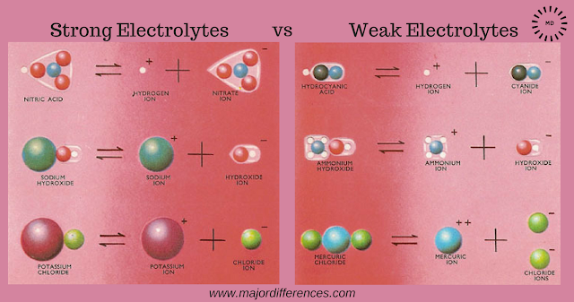 Strong Electrolytes vs  Weak Electrolytes