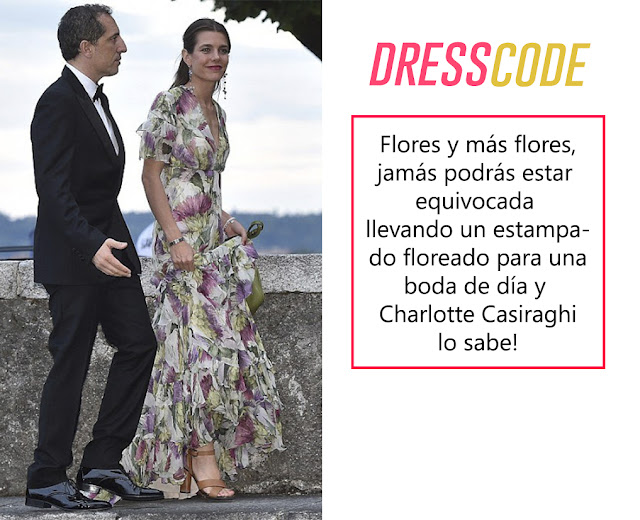 charlotte casiraghi style flowers pattern 