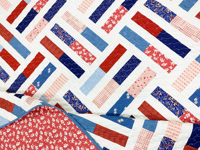 Wayward quilt pattern in Art Gallery Fabrics