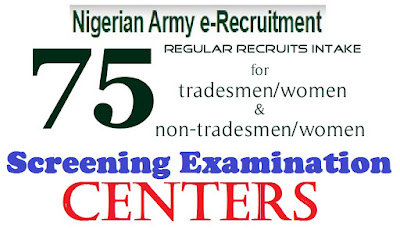  View where you will write your Nigerian Army screening Exam