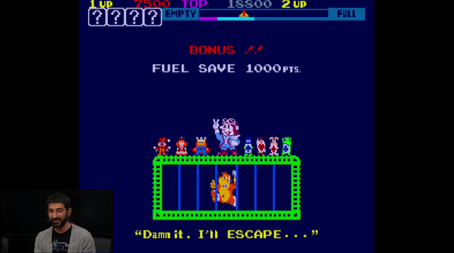 Arcade Archives Sky Skipper level complete swearing captured gorilla damn it I'll escape