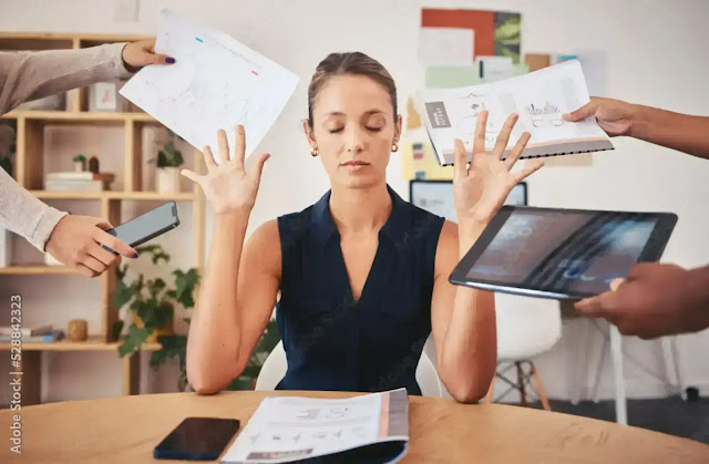 Woman experiencing stress and hormonal imbalance