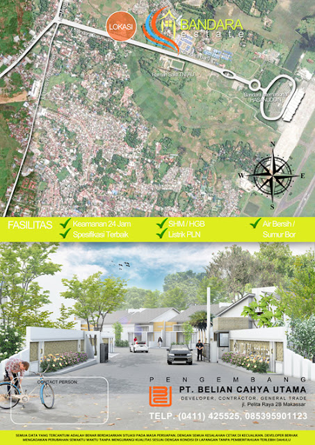 Perumahan Bandara Estate di Makassar Part 4, pengembang PT 