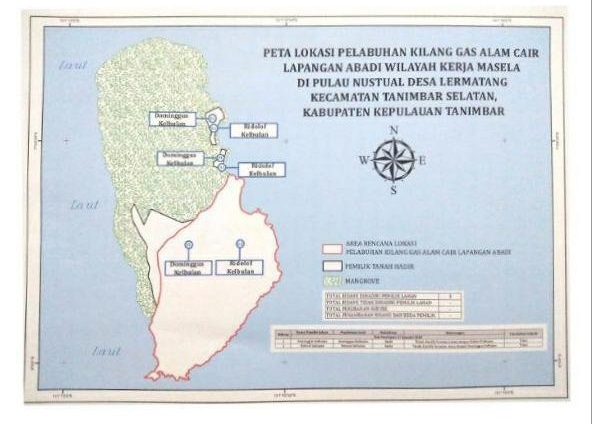 Pemprov Maluku Tetapkan Lokasi Pembangunan Kilang LNG Blok Masela di Pulau Nustual, Lermatang.lelemuku.com