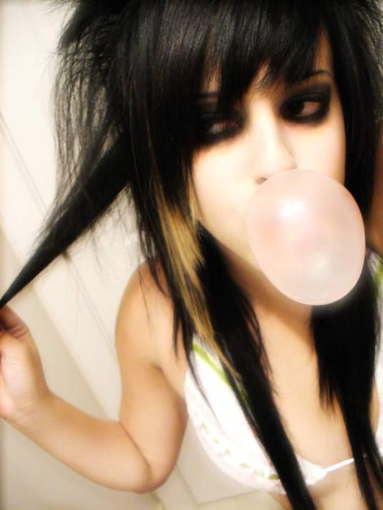 black emo hairstyles. emo hairstyle picture