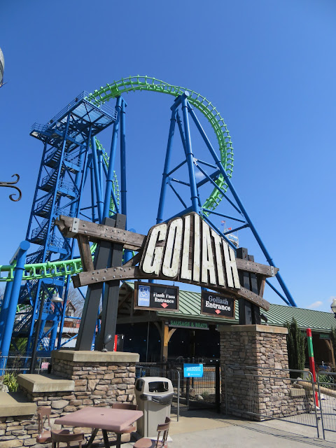 Goliath Roller Coaster Cobra Roll Six Flags New England