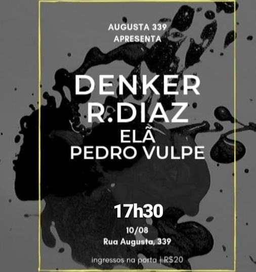 Denker faz primeiro show como headliner e R.Diaz apresenta novidades em show dia 10