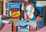 Picasso Cubismo Guitarra - braque | Braque | Cubismo analitico, Arte cubista y Cubismo / El cubismo es un movimiento vanguardista de inicios del siglo todas sus características llevaron al cubismo a ser considerado una expresión plástica más racional.