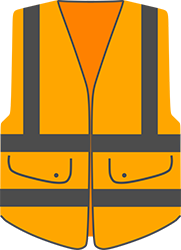 high-visibility vest