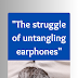 Funny Cat Memes - Thrill Of Untangling earphone 