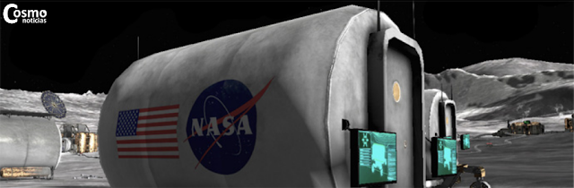 Captura de pantalla que muestra parte de la base lunar