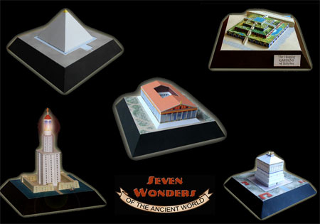 Seven Wonders of the Ancient World Papercrafts