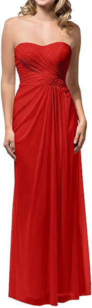 Best Red Chiffon Bridesmaid Dresses