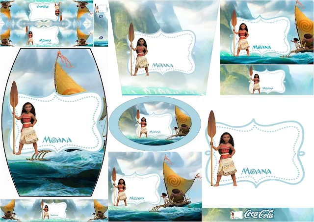  Moana: Etiquetas para Candy Bar para Imprimir Gratis.