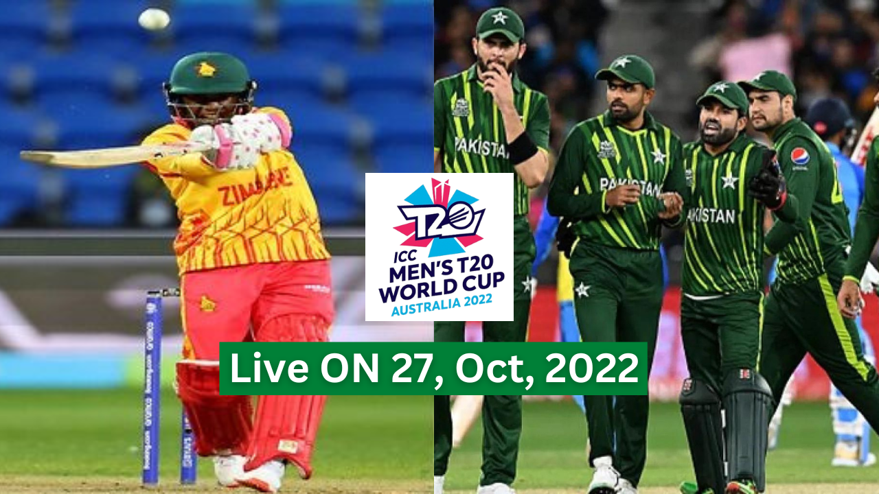 Live Pakisan Vs Zimbabwe T20 WorldCup 2022 - Watch Live Stream