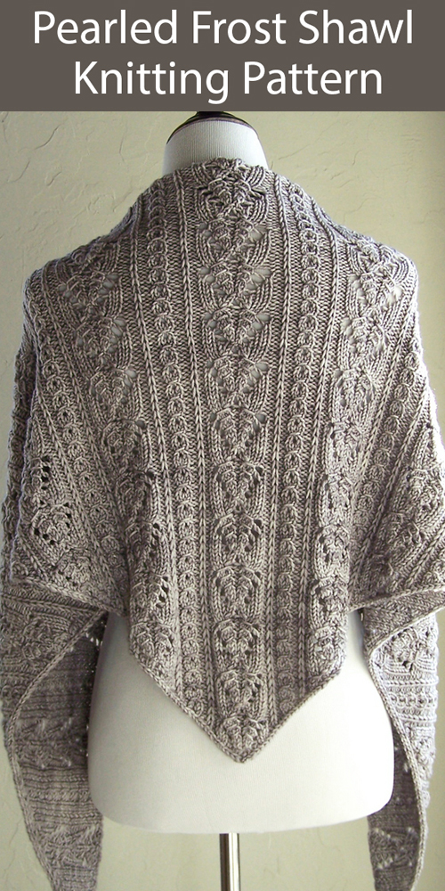 Pearled Frost Shawl - Knitting Pattern 