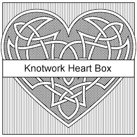 knotwork heart printable boxes in 4 colors
