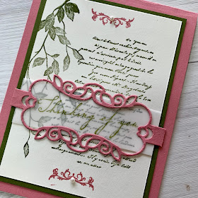 Card made with the Stampin' Up! Very Versailles Stamp Set