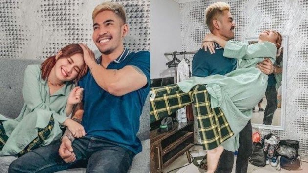 Perlakuan Tangan Ayu Ting Ting Dibalas Elusan Mesra Robby Purba, Foto Keduanya Curi Perhatian