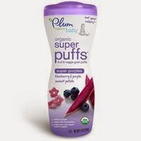 iHerb Coupon Code YUR555 Plum Organics, Super Puffs, Fruit & Veggie Grain Puffs, Blueberry & Purple Sweet Potato, 1.5 oz (42 g)