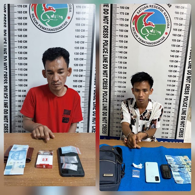 Sat Narkoba Polres Siantar Ringkus Dua Pemilik Shabu dan Ekstasi