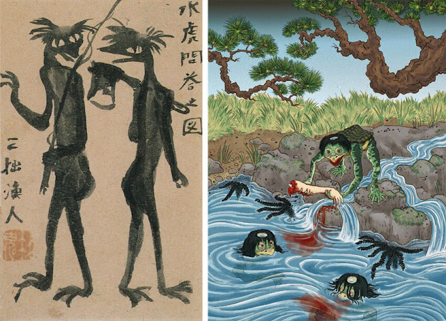 Εικονογραφήσεις για το Κάππα του Ριουνοσούκε Ακουταγκάουα / Akutagawa's Kappa illustrations