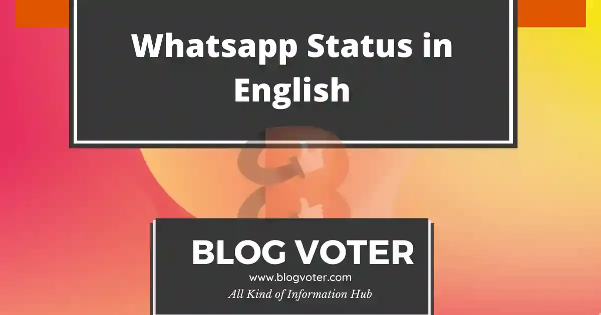 Whatsapp Status in English