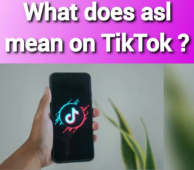 What does asl mean on TikTok ?